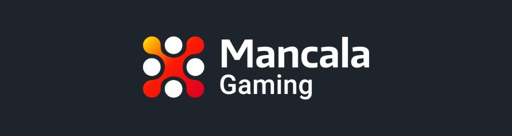 Mancala gaming logo featuring vibrant colors and traditional game elements, symbolizing strategy and fun in gameplay